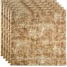 Fasade Border Fill 2 ft. x 2 ft. Bermuda Bronze Lay-In Vinyl Ceiling Tile (20 sq. ft.)