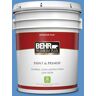 BEHR PREMIUM PLUS 5 gal. #MQ4-26 Come Sail Away Flat Low Odor Interior Paint & Primer