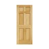 eightdoors 36 in. x 80 in. x 1-3/8 in. 6-Panel Clear Pine Solid Core Interior Door Slab