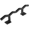 VEVOR 14.5 in. Wrought Iron Handrail Wall Mounted Hand Railing Handrails for Outdoor Steps, Black