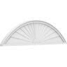 Ekena Millwork 2 in. x 52 in. x 14 in. Segment Arch Sunburst Architectural Grade PVC Pediment