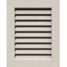 Ekena Millwork 34" x 28" Vertical Gable Vent: Primed, Functional, Smooth Pine Gable Vent w/ 1" x 4" Flat Trim Frame