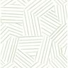 A-Street Prints Helene Sage Green Geometric Lines Matte Paper Non-Pasted Wallpaper