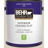 BEHR PREMIUM PLUS 1 gal. #BWC-25 Sandy Clay Ceiling Flat Interior Paint