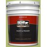 BEHR PREMIUM PLUS 5 gal. #410D-4 Asparagus Flat Exterior Paint & Primer