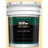 BEHR PREMIUM PLUS 5 gal. #P270-3 Sunflower Seed Semi-Gloss Enamel Exterior Paint & Primer