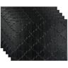 Fasade 18.25 in. x 24.25 in. Monaco Vinyl Backsplash Panel in Brushed Onyx (5-Pack)