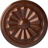 Ekena Millwork 7-7/8 in. x 1-1/8 in. Olivia Urethane Ceiling Medallion (Fits Canopies upto 2-1/8 in.), Hand-Painted Copper Penny