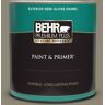 BEHR PREMIUM PLUS 1 qt. #780D-6 Witch Hazel Semi-Gloss Enamel Exterior Paint & Primer