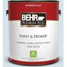 BEHR PREMIUM PLUS 1 gal. #PPL-72 Spa Retreat Flat Low Odor Interior Paint & Primer