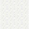 LILLIAN AUGUST 30.75 sq. ft. Luxe Haven Argos Grey and Yellow Boho Grid Vinyl Peel and Stick Wallpaper Roll