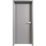 28 in. x 80 in. Left-Handed Gray Primed Steel Prehung Commercial Door Kit Cylindrical Lock and 180 Minute Fire Rating