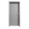 30 in. x 84 in. Right-Handed Gray Primed Steel Prehung Commercial Door Kit Cylindrical Lock and 180 Minute Fire Rating