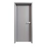 32 in. x 84 in. Right-Handed Gray Primed Steel Prehung Commercial Door Kit Cylindrical Lock and 180-Minute Fire Rating