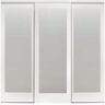 Impact Plus 108 in. x 80 in. Mir-Mel Primed Mirror Solid Core MDF Interior Closet Sliding Door with Primed Trim