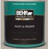 BEHR PREMIUM PLUS 1 qt. #BXC-16 City of Bridges Semi-Gloss Enamel Exterior Paint & Primer