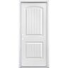 Masonite 32 in. x 80 in. Cheyenne 2-Panel Right-Hand Inswing Primed Smooth Fiberglass Prehung Front Exterior Door with Brickmold