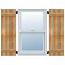 Ekena Millwork 16-1/8" X 37"Timbercraft Rustic Wood Three 5-3/8"Joined Board and Batten Shutters Rough Sawn Cedar(pair)