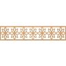 Ekena Millwork Daisy Fretwork 0.25 in. D x 46.75 in. W x 10 in. L Maple Wood Panel Moulding