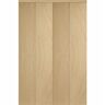 Impact Plus 90 in. x 84 in. Smooth Flush Stain Grade Maple Solid Core MDF Interior Closet Bi-Fold Door with Matching Trim