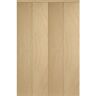 Impact Plus 90 in. x 96 in. Smooth Flush Stain Grade Maple Solid Core MDF Interior Closet Bi-Fold Door with Matching Trim