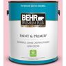 BEHR PREMIUM PLUS 1 gal. #120B-4 Old Fashioned Pink Satin Enamel Low Odor Interior Paint & Primer