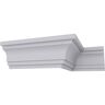 Ekena Millwork SAMPLE - 3 in. x 12 in. x 4 in. Polyurethane Traditional Smooth Crown Moulding