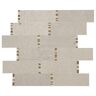 Daltile Premier Accents Bisque 11 in. x 13 in. Marble Brick Joint Mosaic Tile (9.2 sq. ft./Case)