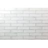 Ivy Hill Tile Moze White 3 in. x 12 in. 9 mm Ceramic Wall Tile (22-Piece) (5.38 sq. ft./ Box)