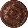 Ekena Millwork 15-3/4 in. x 5/8 in. Amelia Urethane Ceiling Medallion (Fits Canopies upto 4-1/8 in.), Copper Penny