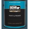 BEHR PREMIUM PLUS 1 gal. #MQ5-24 Opera Glasses Satin Enamel Exterior Paint & Primer