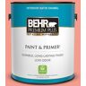 BEHR PREMIUM PLUS 1 gal. #180B-4 Fruit Shake Satin Enamel Low Odor Interior Paint & Primer