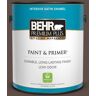 BEHR PREMIUM PLUS 1 gal. #MQ2-35 Cabin in the Woods Satin Enamel Low Odor Interior Paint & Primer