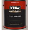 BEHR PREMIUM PLUS 1 gal. #BXC-16 City of Bridges Flat Exterior Paint & Primer