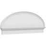 Ekena Millwork 2-3/4 in. x 56 in. x 20-7/8 in. Elliptical Smooth Architectural Grade PVC Combination Pediment Moulding