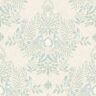 ERIN & BEN CO. Vintage Duck Egg Cottontail Toile Paper Peel and Stick Matte Wallpaper