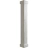 Ekena Millwork 6 in. x 20 ft. Hand Hewn Endurathane Faux Wood Non-Tapered Square Column Wrap w/ Standard Capital & Base