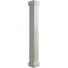 Ekena Millwork 10 in. x 18 ft. Hand Hewn Endurathane Faux Wood Non-Tapered Square Column Wrap w/ Standard Capital & Base