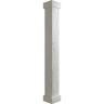 Ekena Millwork 14 in. x 18 ft. Hand Hewn Endurathane Faux Wood Non-Tapered Square Column Wrap w/ Standard Capital & Base