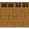 Clopay Gallery Steel Short Panel 9 ft x 7 ft Insulated 6.5 R-Value Wood Look Medium Garage Door with SQ22 Windows