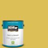 BEHR PREMIUM PLUS 1 gal. #P320-6A Flustered Mustard Satin Enamel Low Odor Interior Paint & Primer