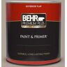 BEHR PREMIUM PLUS 1 qt. #MQ2-56 Abbey Stone Flat Exterior Paint & Primer