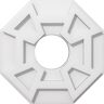 Ekena Millwork 1 in. P X 4 in. C X 12 in. OD X 4 in. ID Logan Architectural Grade PVC Contemporary Ceiling Medallion