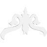 Ekena Millwork Pitch Florence 1 in. x 60 in. x 32.5 in. (12/12) Architectural Grade PVC Gable Pediment Moulding