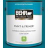 BEHR PREMIUM PLUS 1 gal. #MQ4-54 Coastal Jetty Satin Enamel Low Odor Interior Paint & Primer