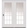 MMI Door 71 in. x 81.75 in. Grilles Between Glass Fiberglass Smooth Prehung Right-Hand Inswing 15 Lite Stationary Patio Door