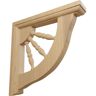 Ekena Millwork 1-1/2 in. x 7 in. x 7 in. Cherry Andrea Wagon Wheel Bracket