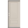 JELD-WEN 36 in. x 80 in. 2 Panel Euro Right-Hand/Inswing Primed Steel Prehung Front Door
