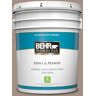 BEHR PREMIUM PLUS 5 gal. #MQ2-33 Parisian Cafe Satin Enamel Low Odor Interior Paint & Primer