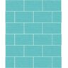 Crown Joan Aqua Tile Vinyl Peelable Wallpaper (Covers 56.4 sq. ft.)